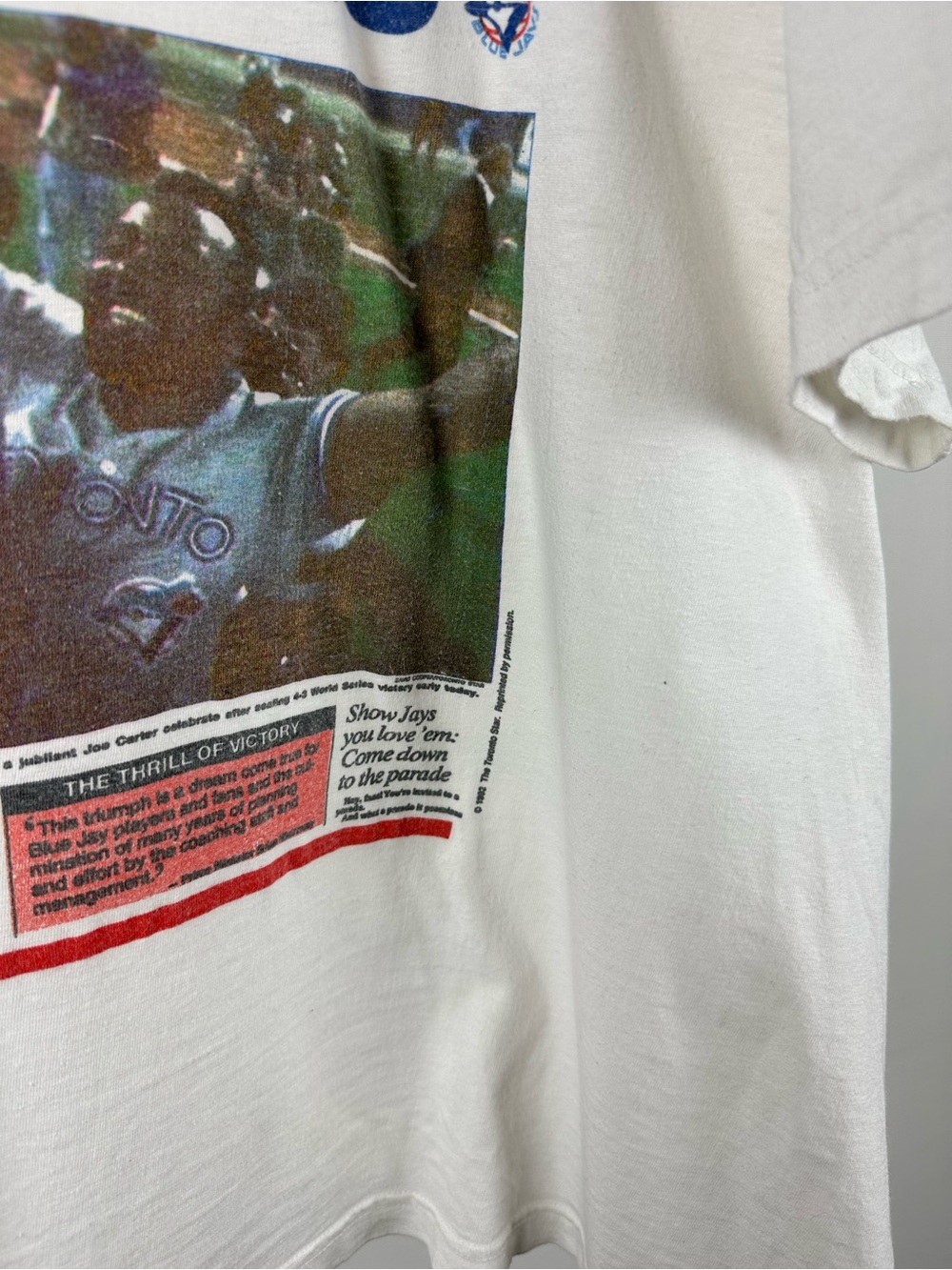 Vintage 1992 Toronto Blue Jays World Series Champions Sunday Star T-shirt - Picture 4 of 9
